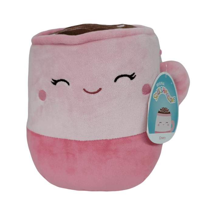 Squishmallows Official Kellytoys Plush 8 Inch Emery The Pink Coffee LattenUltimate Soft Stuffed Toy