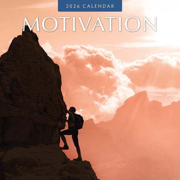 Red Robin 2026 Motivation Monthly Wall Calendar | 12" x 24" Open | Premium Thick & Sturdy Paper | Hangable 12 Month Calendar | Lined Notes & To Do Area | Vivid Images | Plastic Free