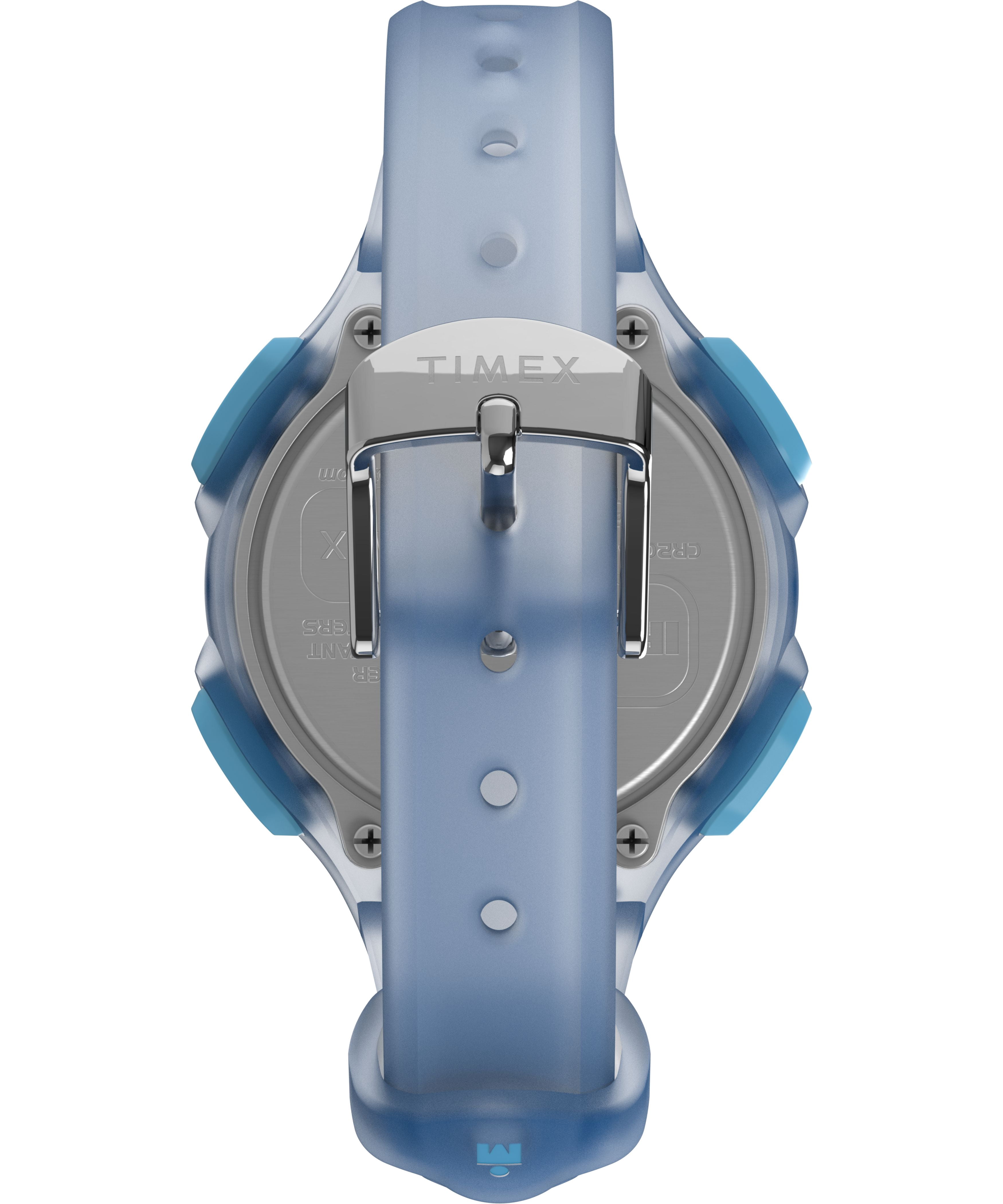 Timex Women's Ironman Essential 34mm Watch - Blue Strap Digital Dial Blue Case