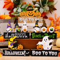 thumbnail image 2 of Decoración De Halloween 2023 Madera Mesa Fiesta Atmósfera Props Calabaza Fantasma Bruja Trick Or Treat, 2 of 4