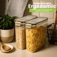 thumbnail image 2 of Utopia Kitchen Cereal Containers Storage Set 3 Pack 4L135.2 oz Airtight Food Storage Containers with Lids, BPA-Free Cereal Dispensers for Pantry Organization and Storage Clear, 2 of 8