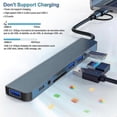 thumbnail image 4 of Usb C Hub 30 8 In 2 Usb Hub 30 Multiport Adapter With Sd & Tf Card Reader Usb 30 & Usb 20 Ports 100w Pd 35mm Audio Ports Usb Type C Hub, 4 of 5