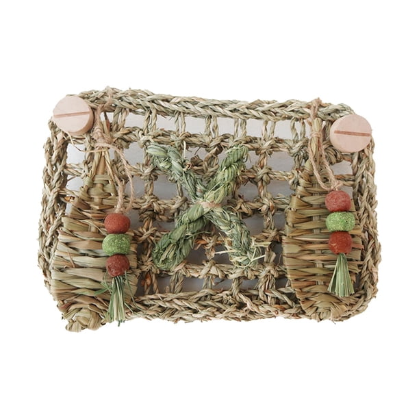 Juguete de pared para forrajeo de pájaros, jaula para loros, juguete seguro para picotear, juguetes para conejos, estera de juego, hamaca, estera para , 18cmx28cm