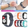 thumbnail image 2 of Correa De Reloj De Repuesto De Silicona Suave Compatible Con Huawei Watch Fit Smart Watch Yuarrent EL016932-06, 2 of 5