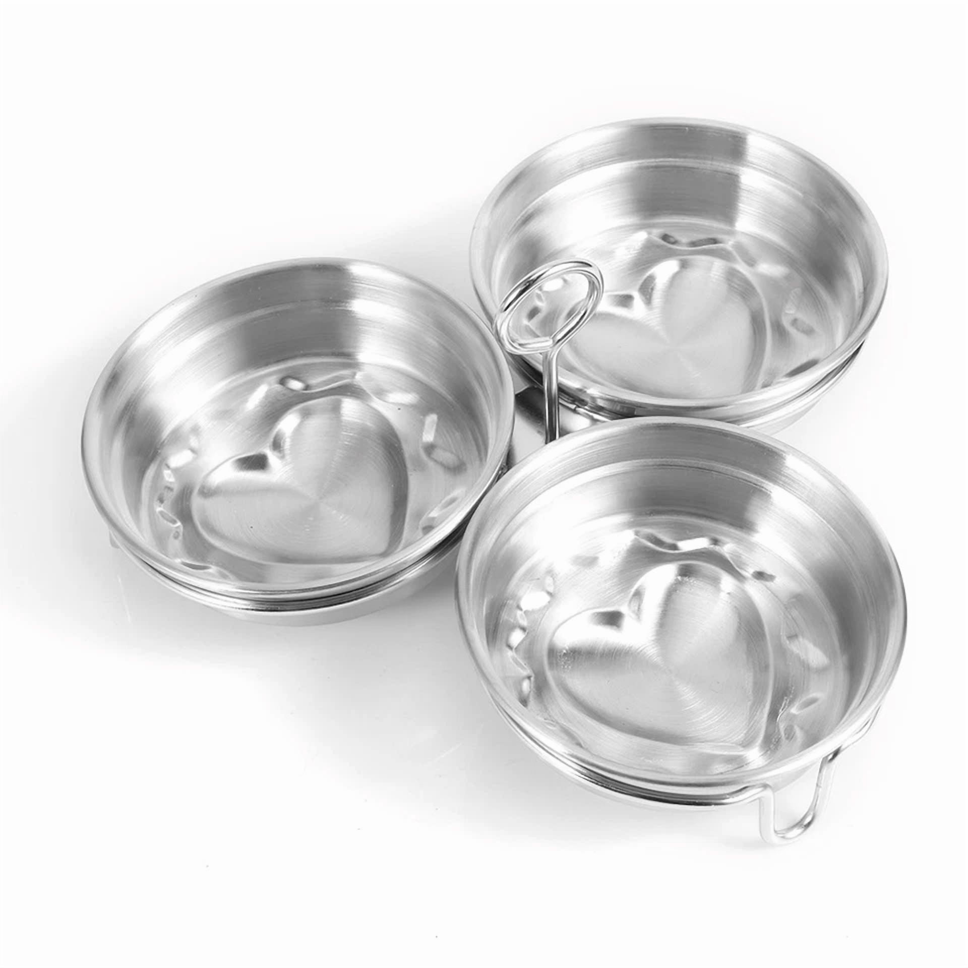 CRESTIN- Stainless Steel Egg Poacher Diy Heart Shape Egg Shaper Mold Cooking Tool