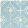 thumbnail image 4 of SAFAVIEH Four Seasons Delbert Trellis Polyester Area Rug, Light Blue/Ivory, 3'6" x 5'6", 4 of 6