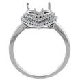 thumbnail image 2 of 14K White Gold Natural Morganite Ring Heart Shape 8 mm Diamond Accents, size 8.5, 2 of 3