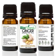 biofinest ginger oil - 100% pure ginger essential oil - premium organic - therapeutic grade - best for aromatherapy -good for digestion health - help to reduce cholesterol - free e-book (10ml)