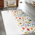 thumbnail image 4 of Area Rug 48×72in, Colorful Wildflower Botanical Floor Carpet Living Room Rug, Vintage Farm Floral Plant Non-Slip Welcome Mat Indoor Rugs for Bedroom Dining Room, 4 of 9