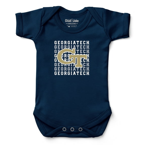 Infant Chad & Jake Navy Georgia Tech Yellow Jackets Retro Bodysuit