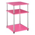 thumbnail image 3 of Designs2Go Table d'Appoint Trois Niveaux Sans Outils Finition Cadre en Bois Rose, 3 of 6