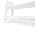 thumbnail image 4 of RiverRidge Kids 2-Tier Ladder Wall Bookshelf with Open Storage Shelves and Hooks - White, 4 of 9