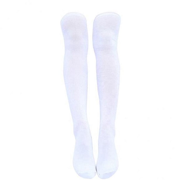 2xMujeres Niñas Calcetines Hasta El Muslo Botas Suaves Por Encima De La 71 Cm 2 piezas