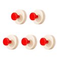 thumbnail image 1 of 5 ganchos de plástico con ventosa, sin taladro, con gran potencia de succión, desmontables y reutilizables, para baño, cocina, dormitorio, accesorios de almacenamiento., 1 of 7