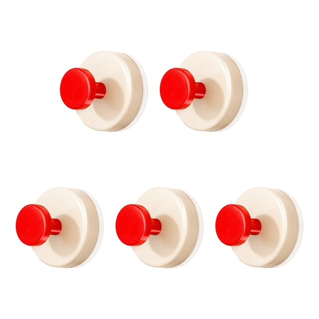 5 ganchos de plástico con ventosa, sin taladro, con gran potencia de succión, desmontables y reutilizables, para baño, cocina, dormitorio, accesorios de almacenamiento.