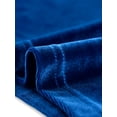 thumbnail image 5 of Camisa con cuello de volantes para mujer Blusa de terciopelo de manga corta Azul real M, 5 of 5