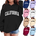 thumbnail image 5 of SGMVNU Teen Girls Boys Hoodies Cute Graphic Letter Print Hoodie Sweatshirt Tops Pullover Long Sleeve Shirt with Pocket Sky Blue Size 3-4 Years, 5 of 5