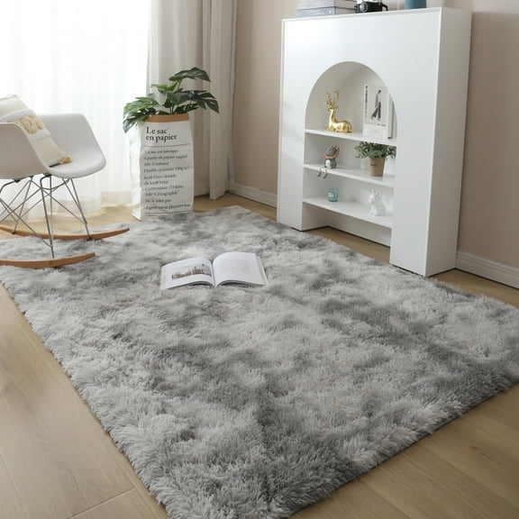 YouLoveIt Area Rugs Rectangle Plush Area Rug Non-Slip Floor Mat Carpet Plush Area Rug Fluffy Floor Rug Large Fuzzy Area Rugs Fluffy Room Carpets for Living Room, Bedroom, Home Decor