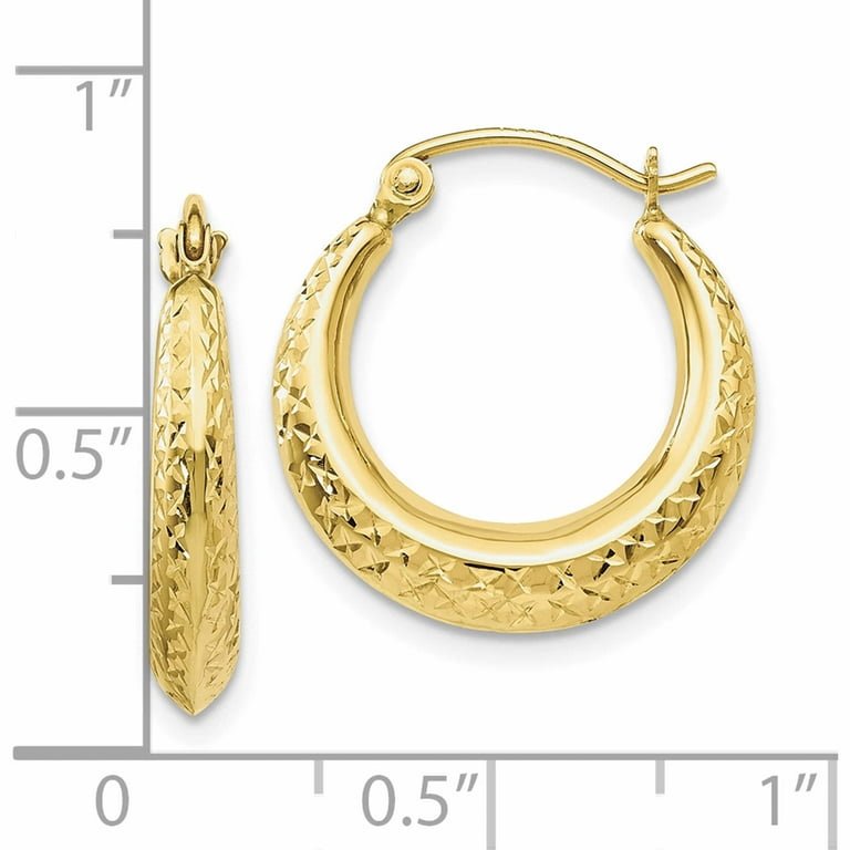 Greenberg's 10k yellow gold infinity hoop earrings 381-62018 - Greenberg's  Jewelers