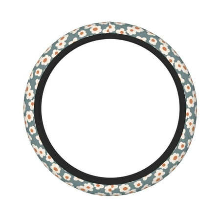 Double Thick Steering Wheel Cover 15.8in Durable Non-Slip Steering Wheel Cover Suitable For Most Vehicles Sedans Suvs Atvs Trucks Etc Seamless Gender Neutral Baby Floral