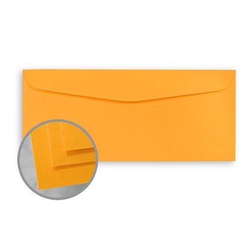 Ultra Orange 10 Business Size Envelopes 50 Envelopes