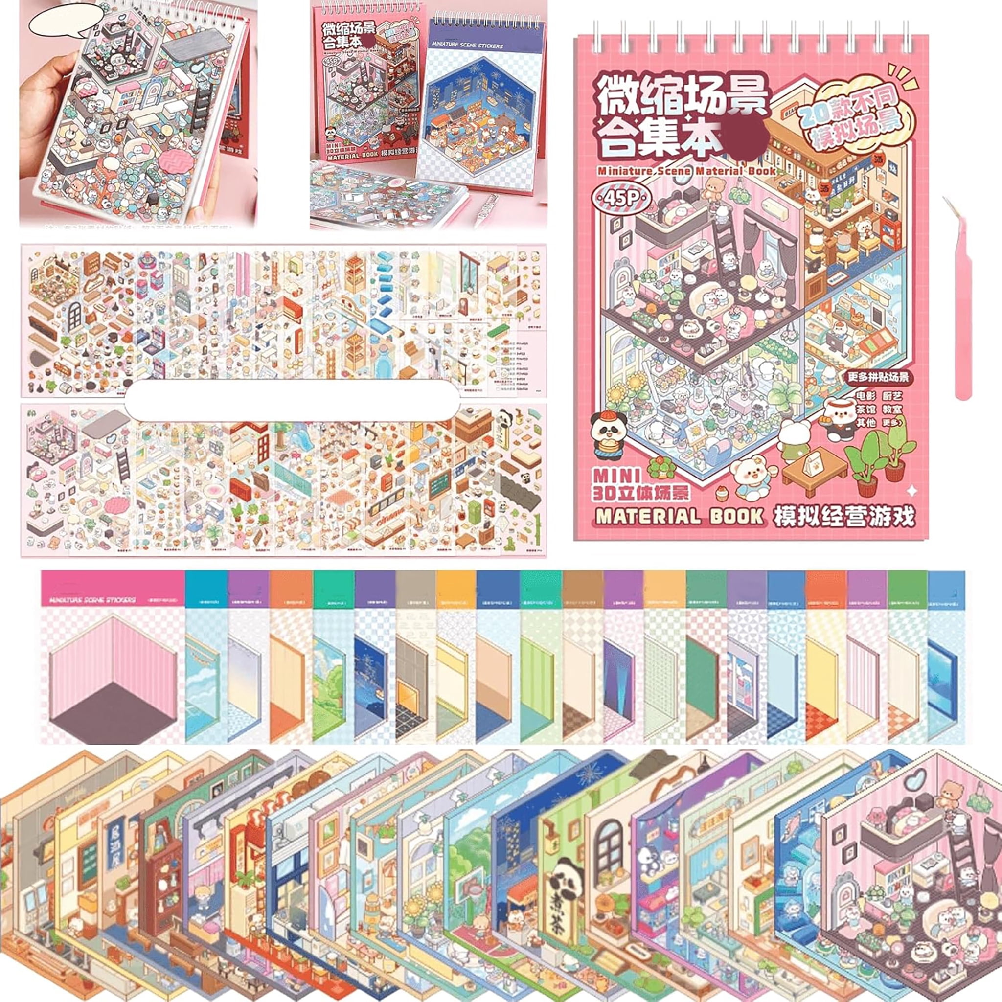 Lisa Frank Stickermania Book with Over 1850 Stickers! 25 Pages