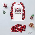 thumbnail image 3 of Birdeem Fashion Christmas Family Pajamas, Man Daddy Plaid Print Blouse & Pants Set, 3 of 3