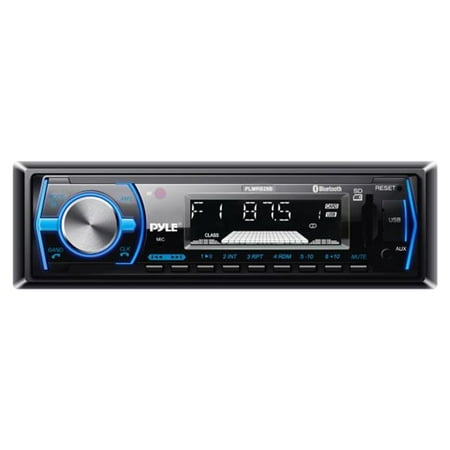 BT In-Dash Stereo Radio Headunit Receiver, Wireless Music Streaming, Hands-Free Call Answering, MP3 Playback, USB/SD Card Readers, Aux (3.5mm) Input, Remote Control, Single DIN