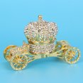 thumbnail image 3 of Carro de diamantes de estilo europeo, corona de diamantes, caja de anillo de diamantes para coche, adornos de decoración para el hogar, 3 of 8