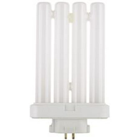 42w Compact Fluorescent Lamp - FLAT QUAD TUBE COMPACT FLUORESCENT LAMP, T4, 27 WATTS, 6500K, 82 CRI, GX10Q-4 BASE