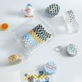 thumbnail image 2 of 1 Rouleau Washi Tape Adhésif Adhésif Transparent Imprimé Amovible Résistant à la Décoloration Scrapbooking Washi Motif à Damier Ruban en Papier pour Enfants, 2 of 8