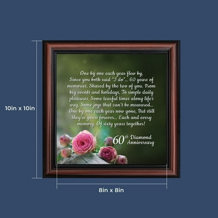 60th Anniversary Gifts Diamond 60th Wedding Anniversary Grandparents Gifts Anniversary Gifts For Grandparents 60th Anniversary Card For Parents Picture Frame For Couples 8615 Walmart Com Walmart Com