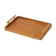 thumbnail image 4 of Bandeja de bambú para servir, bandeja decorativa de almacenamiento, bandeja rectangular multifunción para servir. 355 cm x 235 cm, 4 of 7