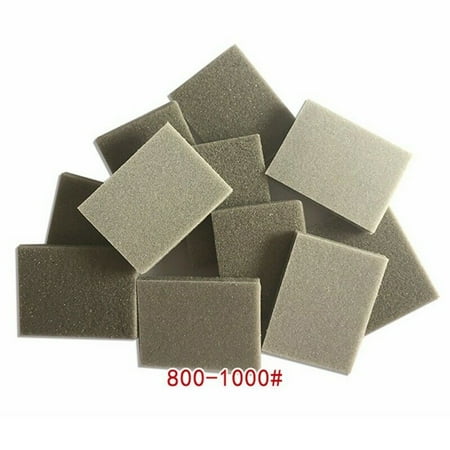 

10pcs Foam Sanding Block Wet Dry Bodywork Fine Coarse Grit Sandpaper Sponge Pads