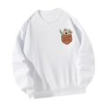 thumbnail image 4 of Sudadera de mujer, Tops de manga larga, ropa de calle, regalo, ropa deportiva, sudadera con cuello redondo, jersey para vacaciones, primavera y otoño S, 4 of 8
