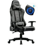 GTPLAYER Gaming Chair with Bluetooth Speakers Home Office Computer Chair, Gray