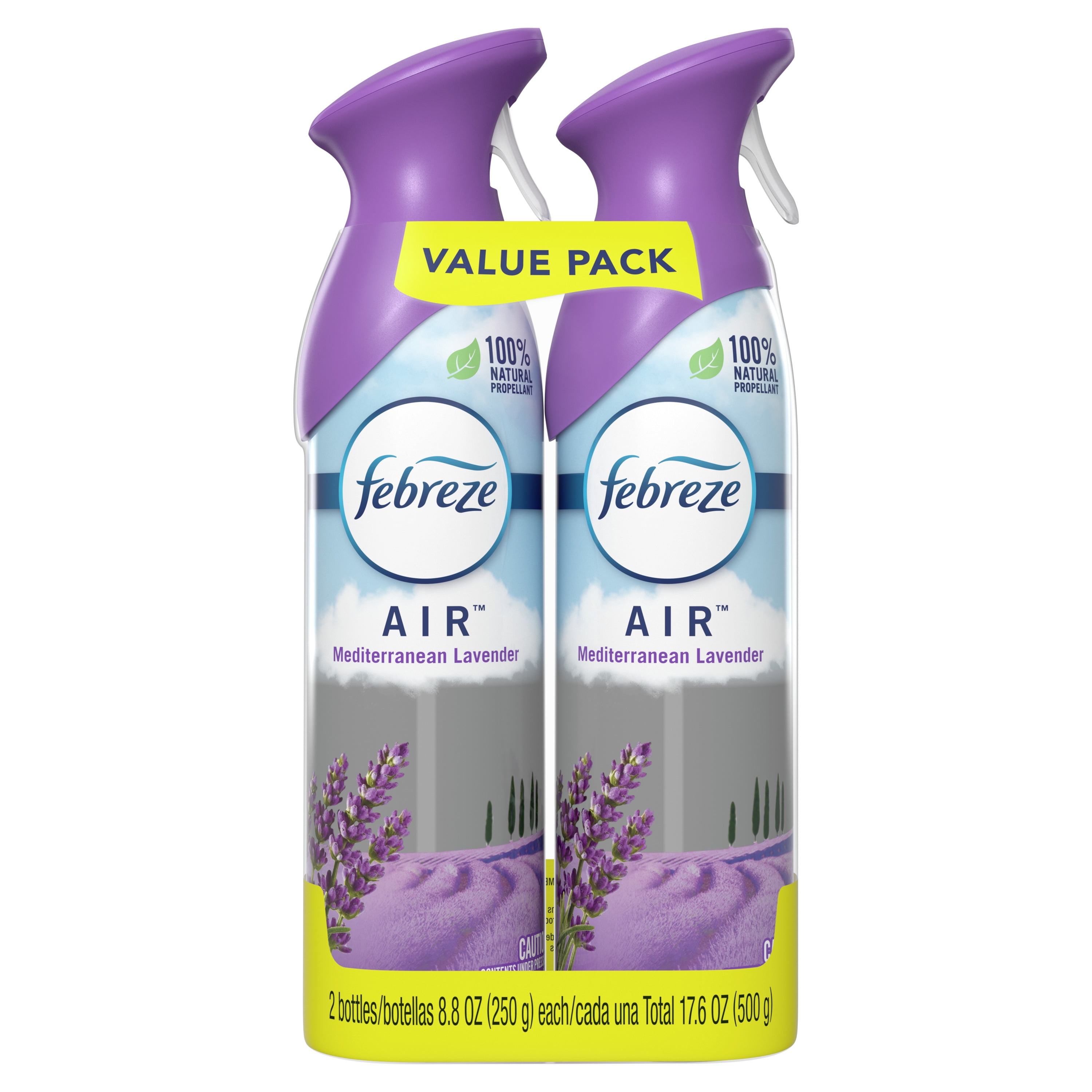 Febreze Air Freshener, Mediterranean Lavender, Pack of 2, 8.8 oz
