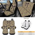 thumbnail image 7 of Qpednta 15Pcs Duck Camo Bow Car Seat Covers Full Set Universal, Steering Wheel Cover, Seat Belt Pads, Trash Can, Cup Coasters, Vent Pouch, View Mirror Cover, Keychain, Easy to Install, 7 of 7