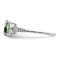 thumbnail image 3 of Sterling Silver Rhodium Green Quartz & Diam. Ring QR3091AG, 3 of 5