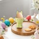 thumbnail image 5 of Porta Huevos de Conejo de Cerámica para Pascua, Decoración Del Hogar, 5 of 7