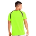 thumbnail image 5 of Manyakai Men's UPF50+ UV Protection Rash Guard Stretchy Summer Swimming Tops Active Sport Casual Fluorescent Green M, 5 of 5
