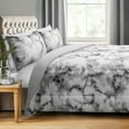 thumbnail image 2 of Comforter Set 3PC DQ Printed Solid Marble Grey, 2 of 2