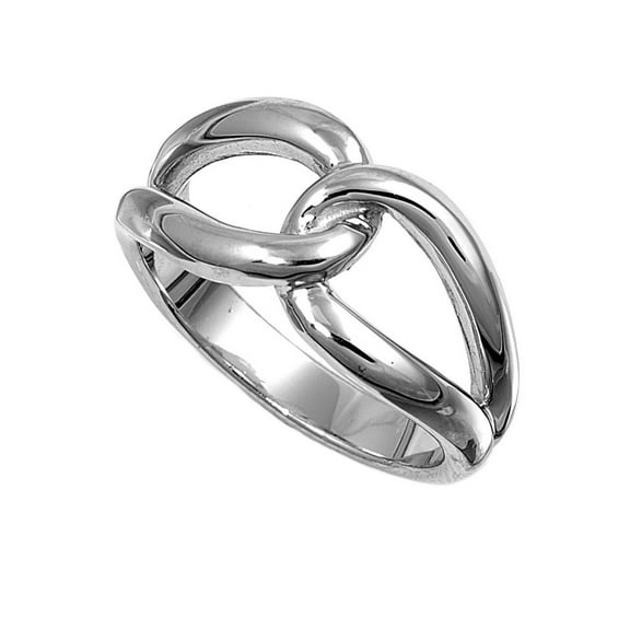 925 Sterling Silver Promise Knot Ring Size 5