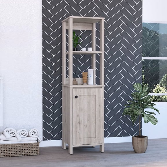 Arctic Linen Cabinet, 18 - 23 in Wide - Meets Bathroom Storage Needs