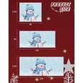 thumbnail image 6 of Garage Door Banner Cover 7 x 8 ft, Light Blue Christmas Snowman with Cap Xmas Tree Snowflake Christmas Garage Door Decorations Holiday Christmas Backdrop Decor for Winter New Year Xmas Party, 6 of 6