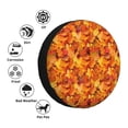 thumbnail image 4 of Sikiie Autumn Maple Leaf Pile PVC Leather Spare Tire Wheel Cover Spare Tire Cover, for Car Truck SUV Camper Trailer Universal Fit(14-17in)-16 inch, 4 of 6