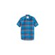 thumbnail image 1 of Aeropostale - Camisa con botones de popelina a cuadros para hombre, azul, grande, 1 of 1