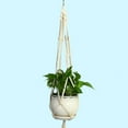 thumbnail image 4 of SPRING PARK Plant Hangers Indoor Hanging Planter Basket Decorative Flower Pot Holder Jute Rope for Indoor Outdoor Home Decor, 4 of 7
