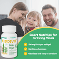 thumbnail image 2 of Kiddivit Algal Oil DHA Softgels for Kids – Plant-Based Omega-3 from Algae, 100 mg DHA per Softgel – Supports Brain, Eye, and Nervous System Development – Vegan – 90 Softgels, 2 of 6