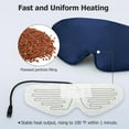 Heated Eye Mask, USB Heated Eye Mask with Temperature and Timer Control